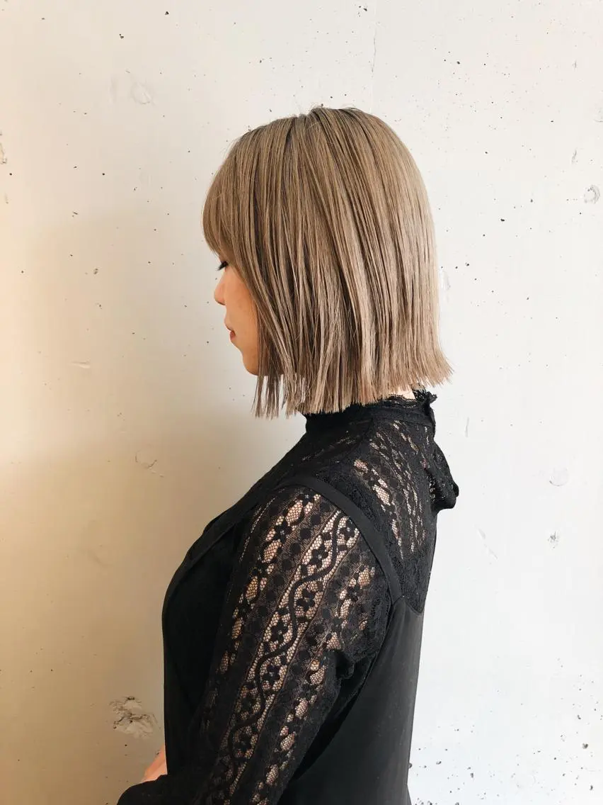 ミディアム カラー 東 みのりのヘアスタイル