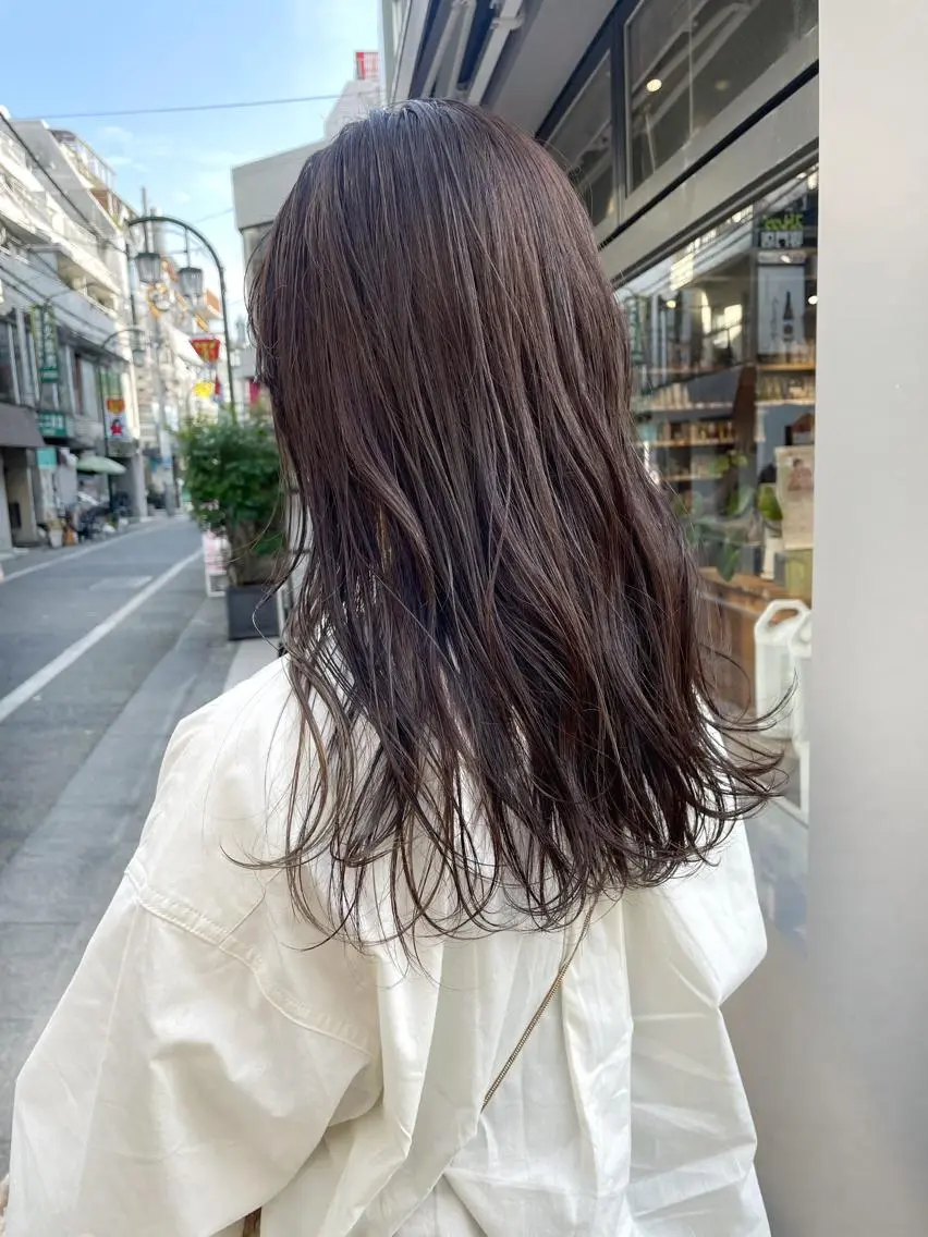 ロング カラー ベージュカラー カット ヘアカラー トリートメント HIROKI ”博多 /ボブのヘアスタイル