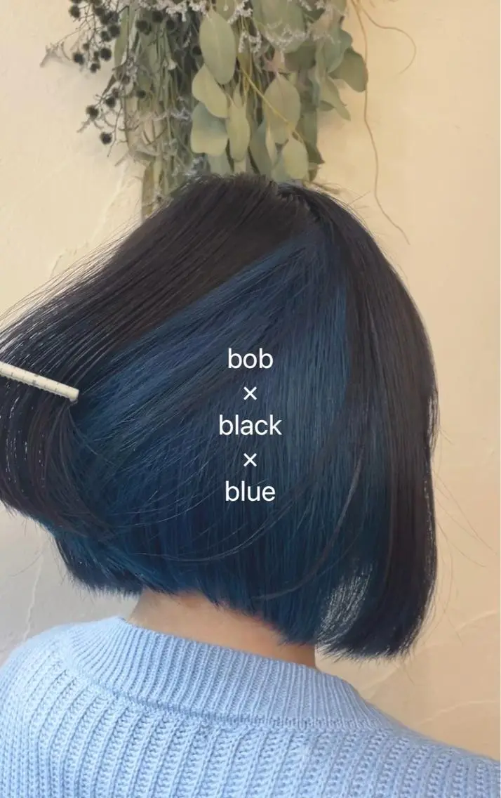 ショート カラー ヘアアレンジ ブリーチ ブルーカラー 加藤あいり/大人 可愛いモテカラー♡のヘアスタイル