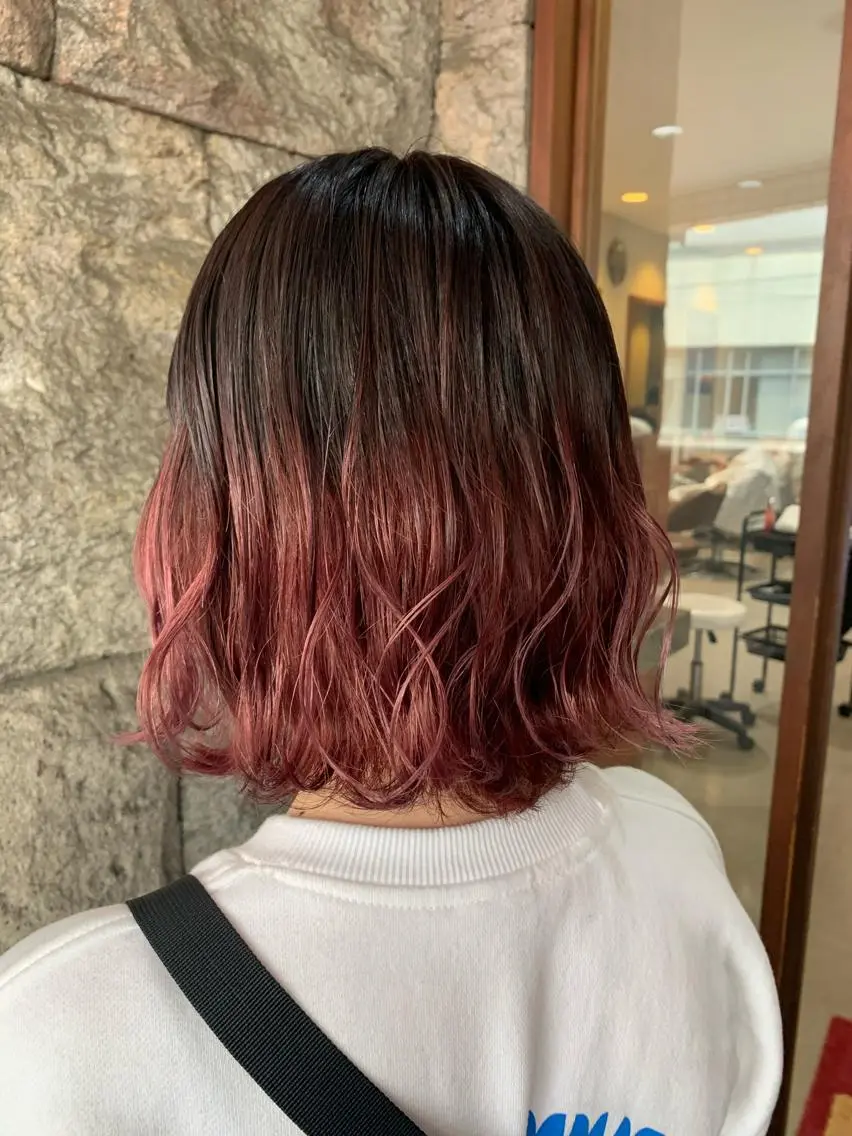 ミディアム カラー 蓮見友里 PiSTA／portのヘアスタイル