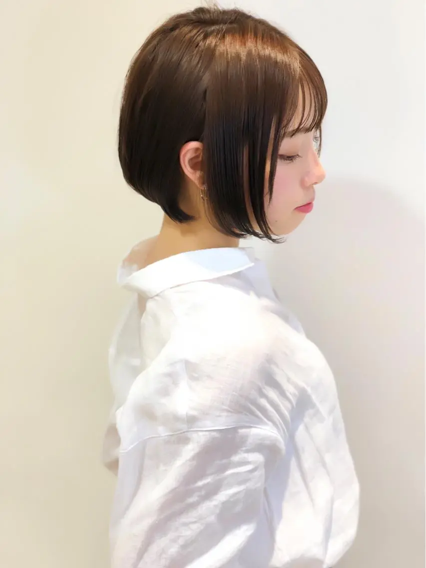 ショート カラー ベージュカラー ボブ ショートヘア ディレクター ノナカのヘアスタイル