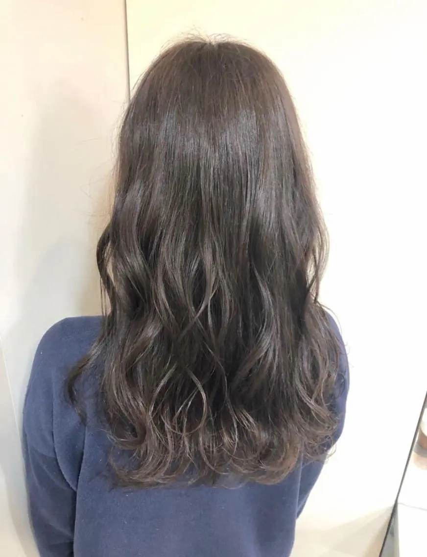ロング カラー ブリーチ 透明感カラー イルミナカラー ブリーチなしカラー Kimura Miyukiのマツエク・マツパデザイン