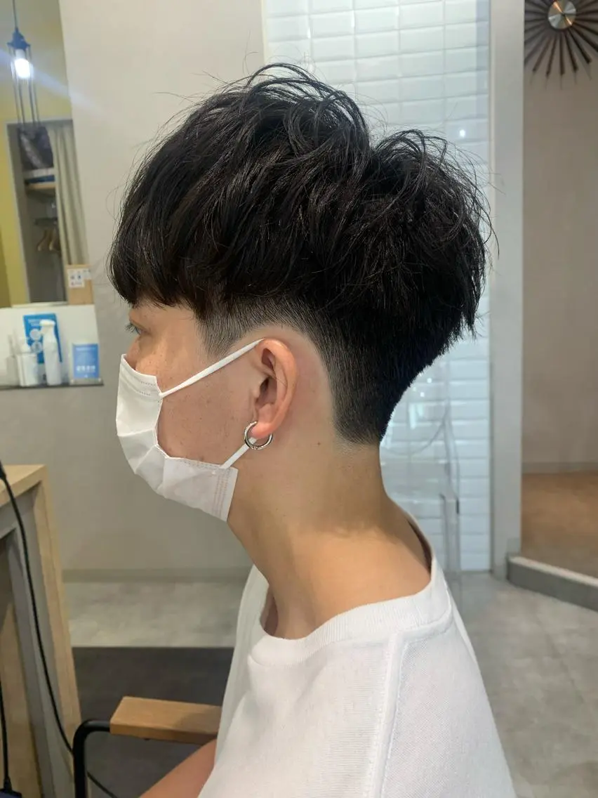 ショート カット パーマ hubhair レイヤー/透明感のヘアスタイル