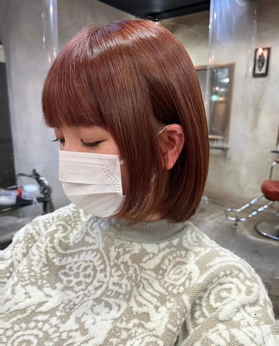 ロング カラー パーマ アディクシーカラー アッシュ バレイヤージュ ミストバング ブリーチ 初めでも安心🌟 newi町田✂のヘアスタイル