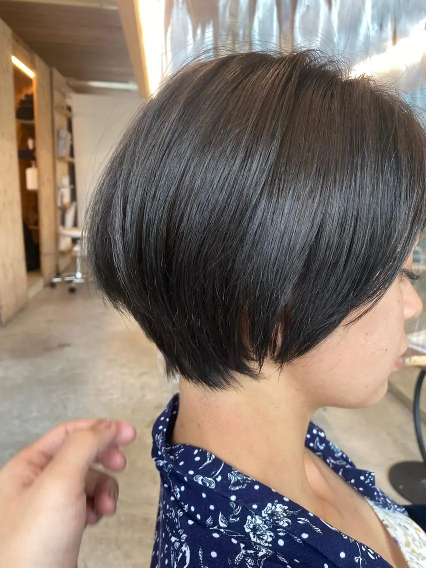 ショート 丸みショート ショートヘア 斎藤 仁のヘアスタイル