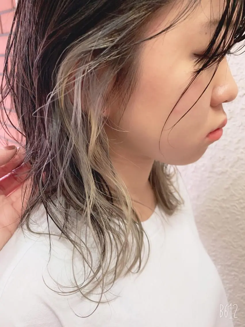 ミディアム カラー パーマ ヘアアレンジ 🟤TAP🟤 木曳野　金沢店のヘアスタイル