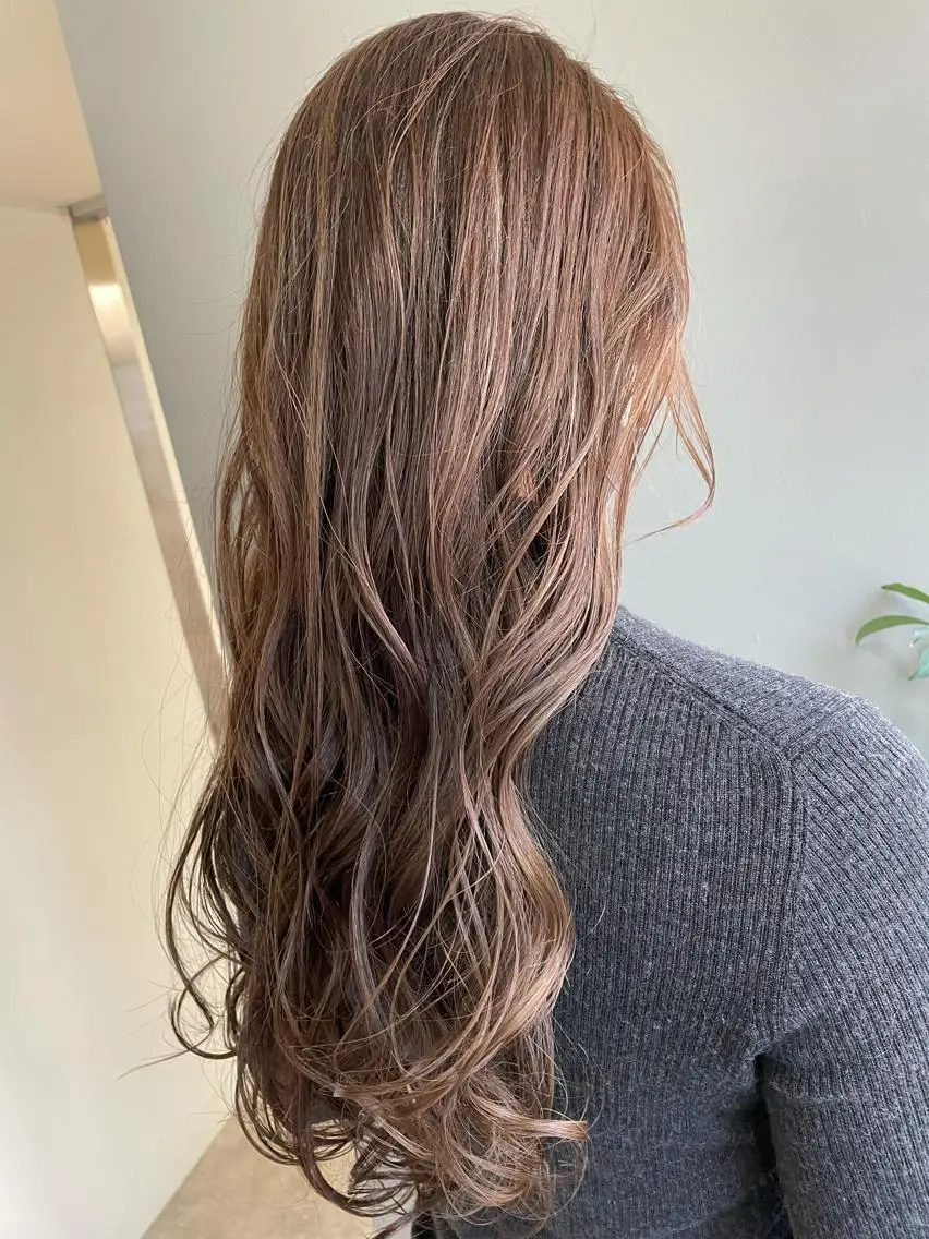 ロング カラー ヘアカラー 心斎橋韓国ボブ 好原良真のヘアスタイル