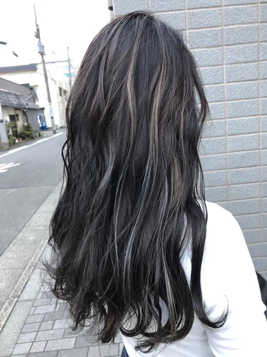 ロング カラー 似合わせ レイヤー須川のヘアスタイル