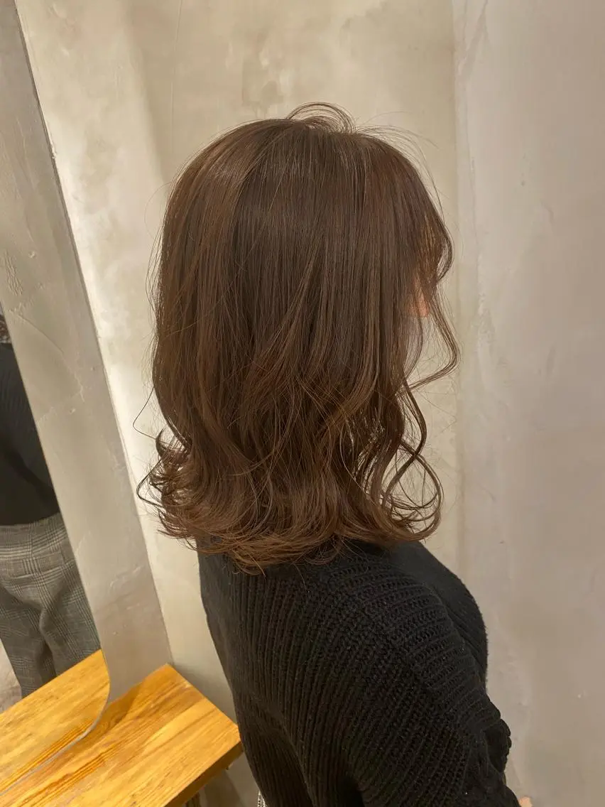 セミロング カット ヘアカラー トリートメント 新宿/顔周りカット +レイヤー＝しずく♩のヘアスタイル