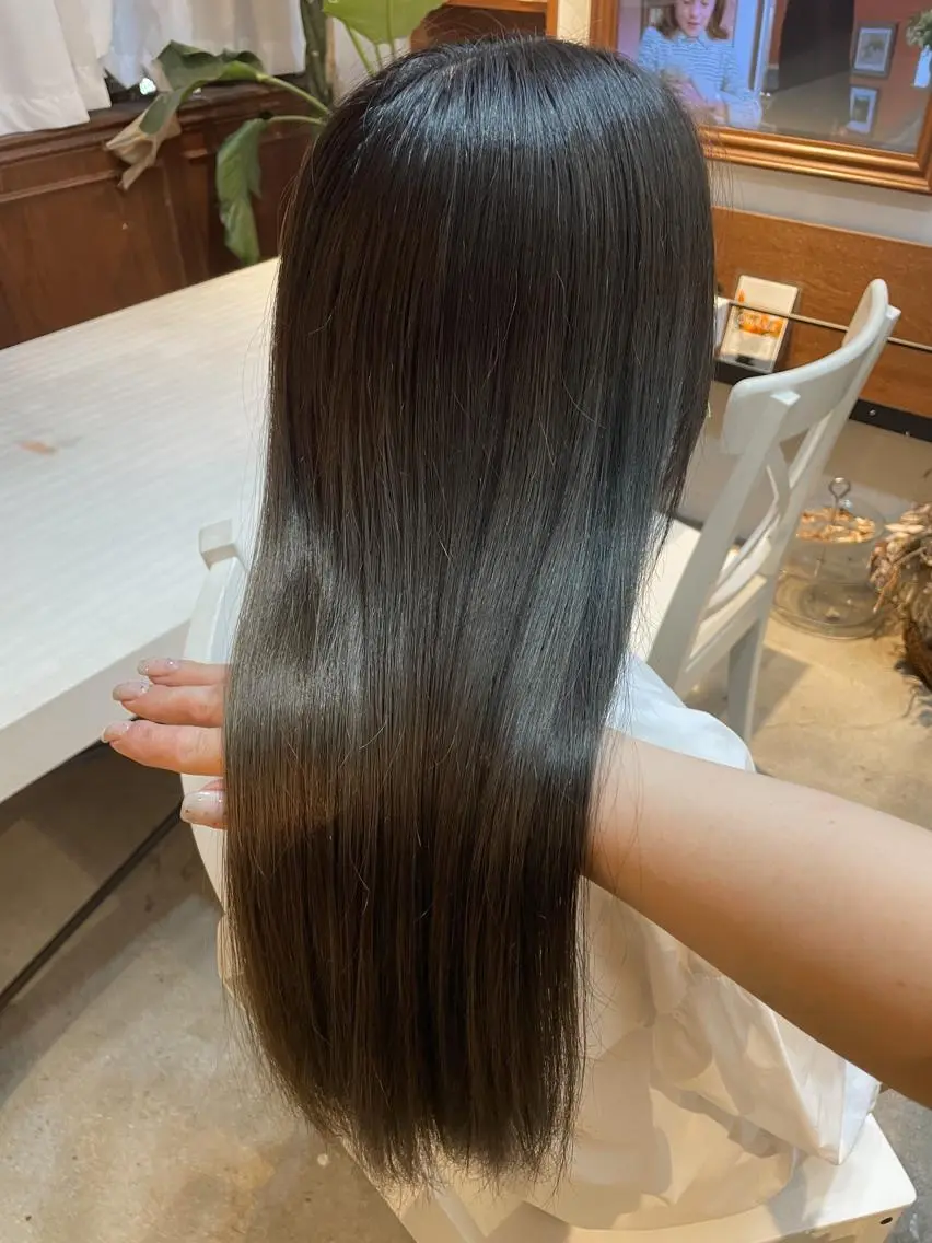 ロング カット ヘアカラー トリートメント ｅｒｉ 🧴🫧のヘアスタイル
