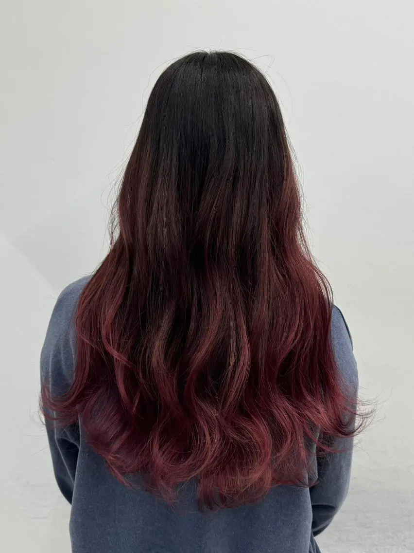 ロング カラー アディクシーカラー アッシュ ブルーカラー ダークアッシュ グレージュ 【公式】amble luxe池袋東口🩷のヘアスタイル