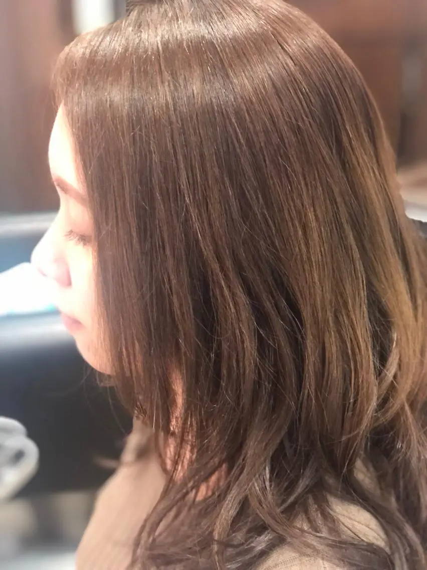 セミロング アッシュ 織田 英之のヘアスタイル