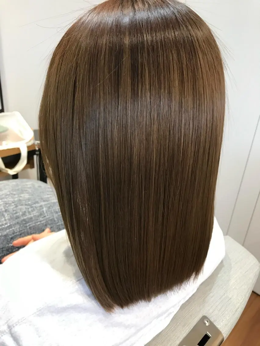 ミディアム 髪質改善 トリートメント カット ヘアカラー トリートメント stylist Yukieのヘアスタイル