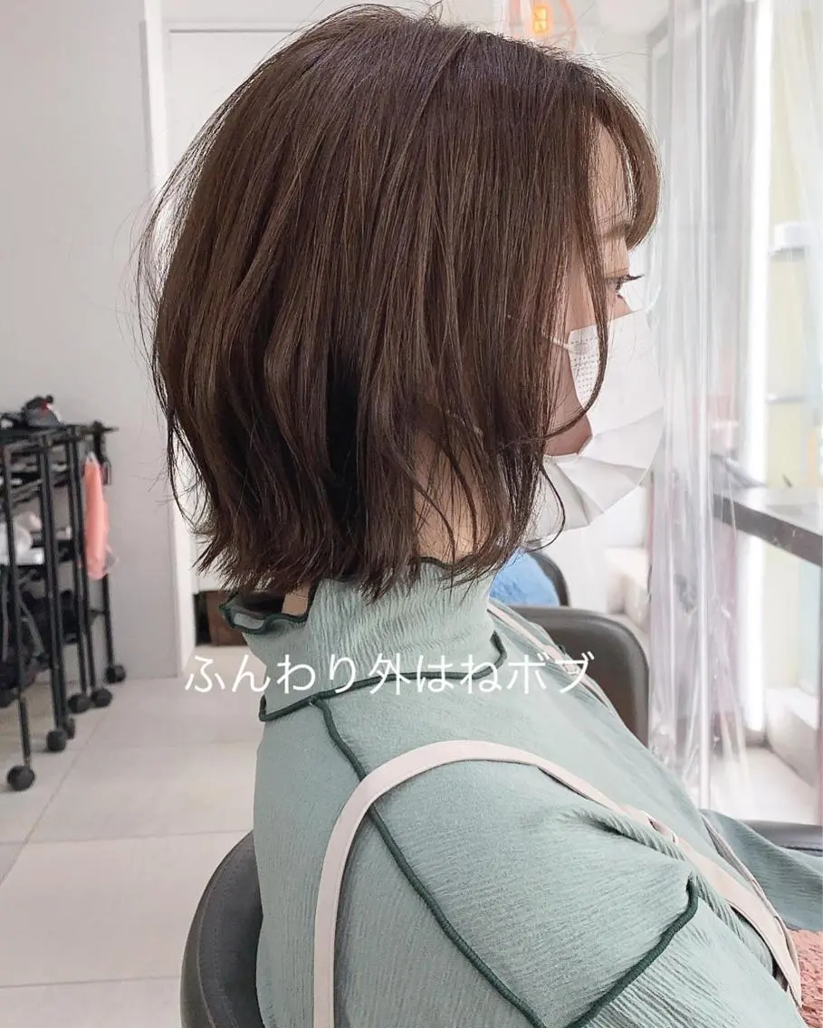 ミディアム 似合わせボブ🫧 丸みショート藤本のヘアスタイル