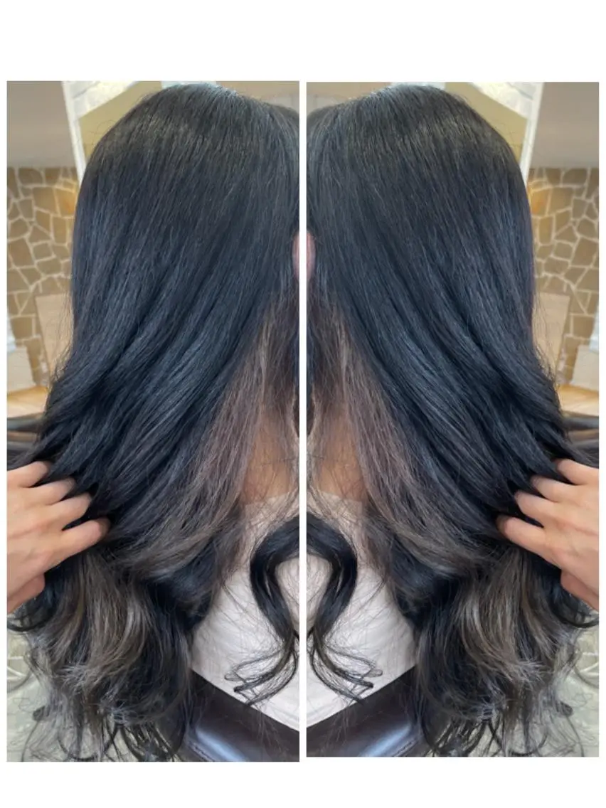 ロング 開發 紗貴のヘアスタイル
