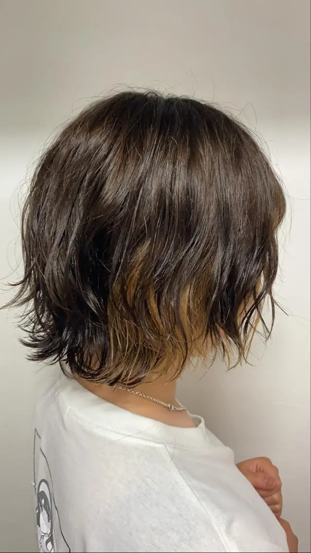 ショート ヘアカラー ヲタク美容師 店長　上原のヘアスタイル