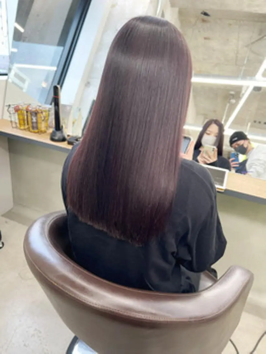 ロング ヘアアレンジ カラー パーマ アディクシーカラー ブリーチ ケアカラー 透明感カラー イヤリングカラー カット ヘアカラー トリートメント ヘアケア特化型サロン newi 梅田のヘアスタイル