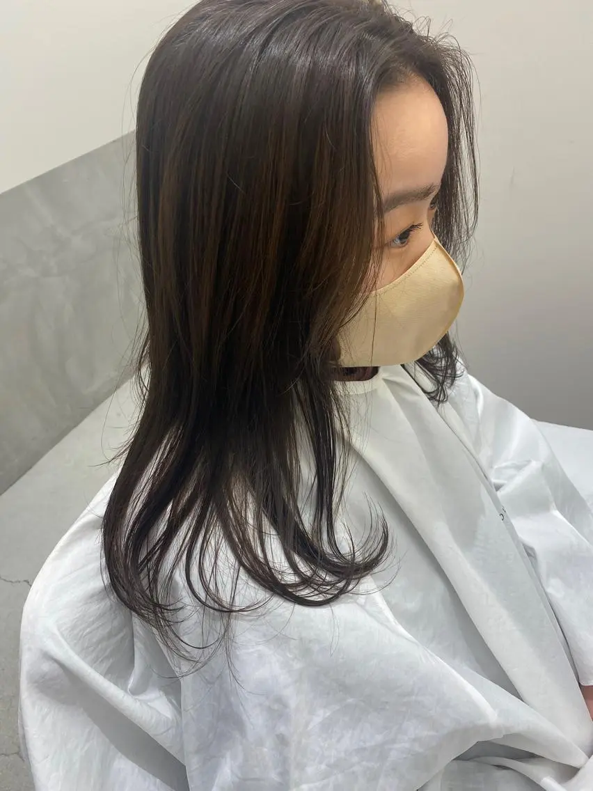 セミロング ヘアアレンジ 韓国好き🇰🇷 美容師MIKUのヘアスタイル