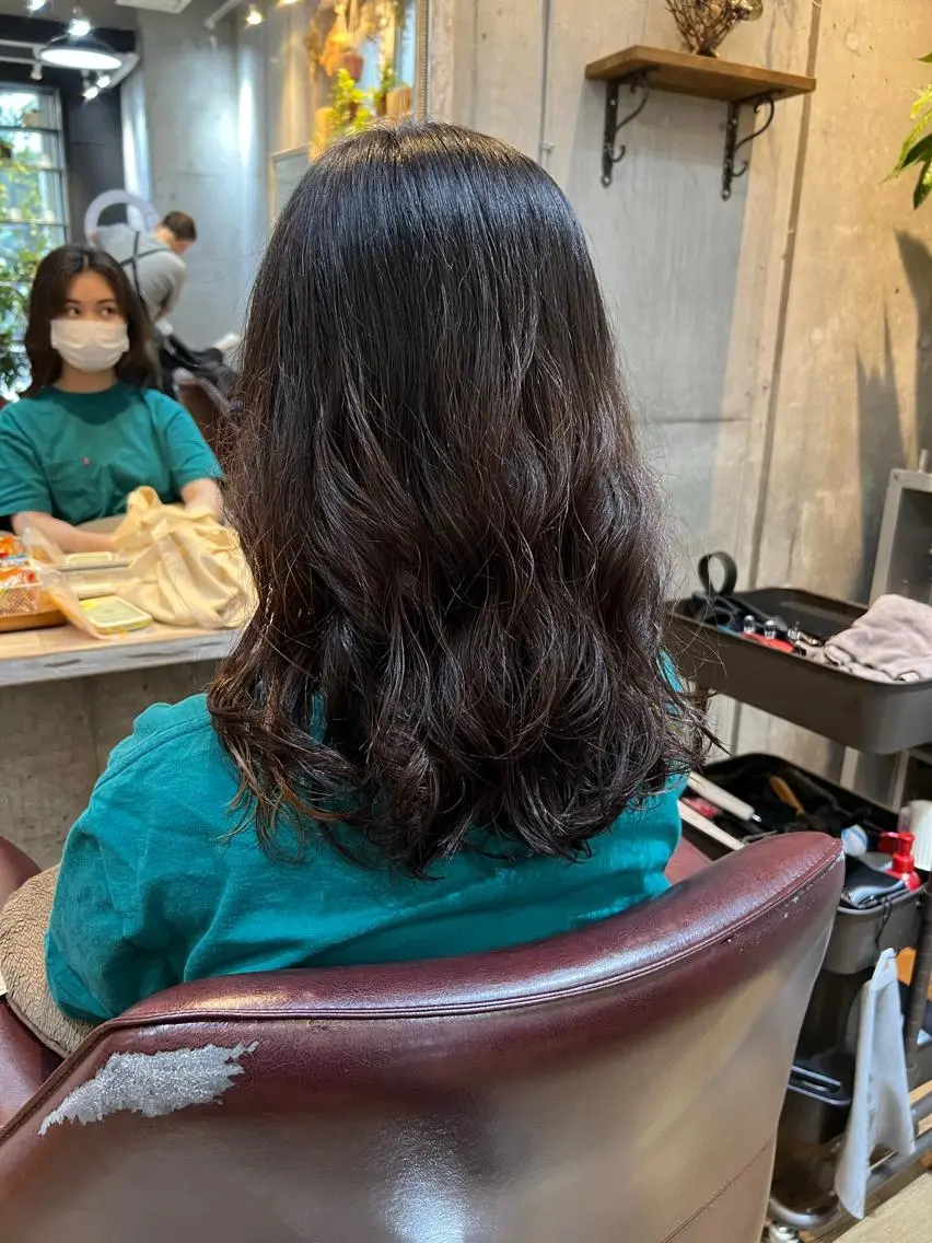 セミロング パーマ 高橋 竜也のヘアスタイル