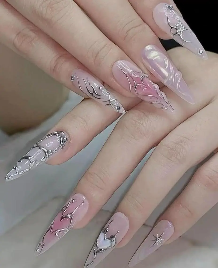 ネイル フットネイル ジェルネイル マグネットネイル パラジェル ワンホンネイル MaiBeauty Niのネイルデザイン