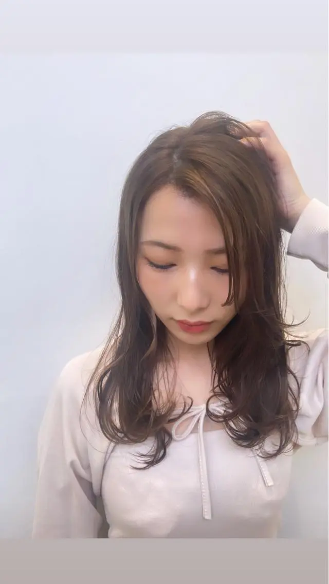ロング 顔周りカット レイヤーカット 小顔カット ✨パーソナルカラー✨ 髪質改善 成澤 亨碩のヘアスタイル