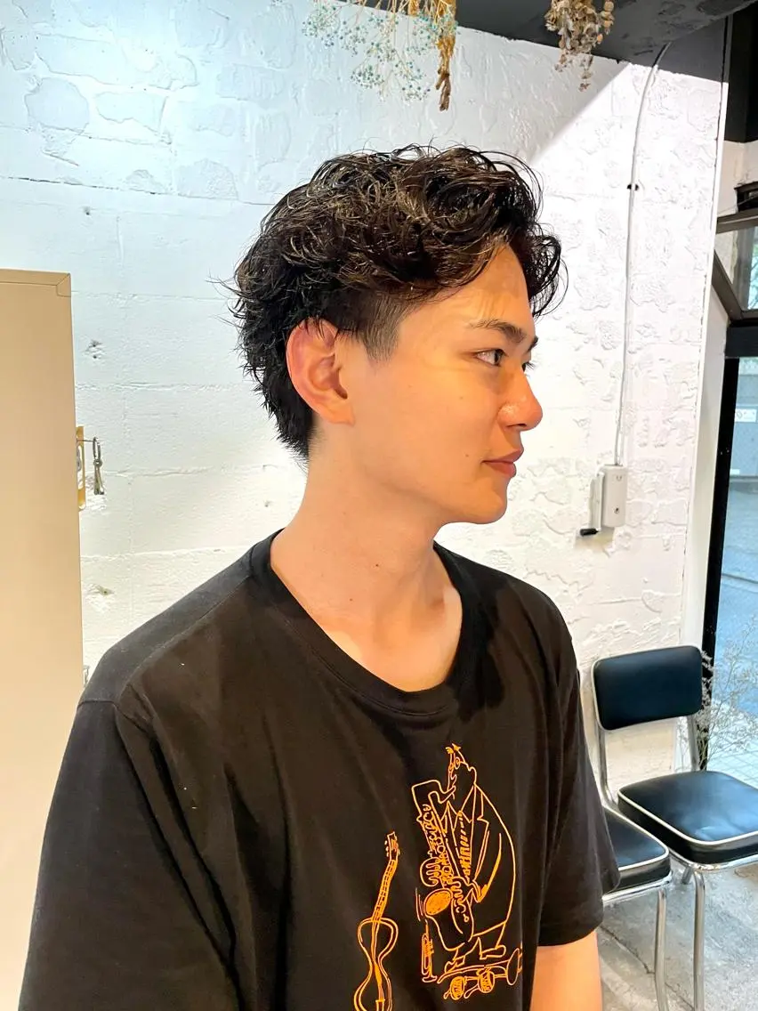 パーマ メンズ カット パーマ トリートメント 🔥メンズショート 職人🔥大澤龍也のヘアスタイル