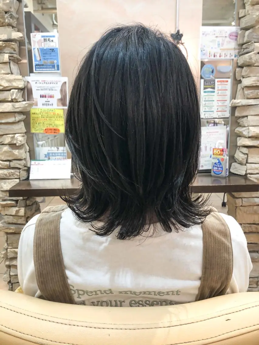ミディアム 髪質改善ストレート ⚡️下ノ村柊斗⚡️のヘアスタイル