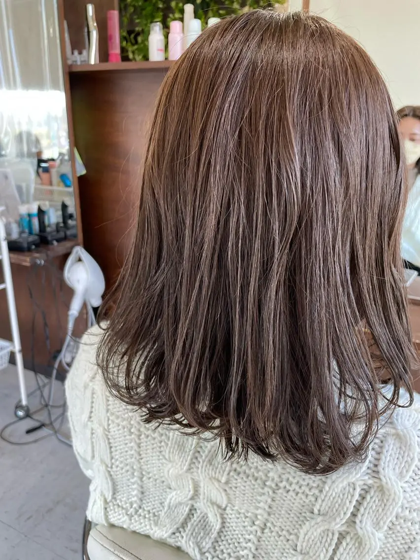ミディアム カラー 伊丹Pilina 山田のヘアスタイル