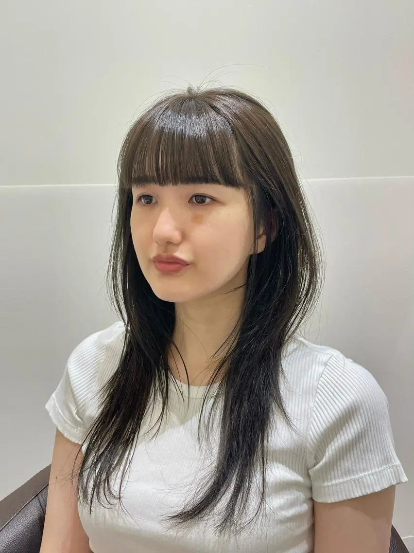 ロング ハイレイヤー 韓国風ヘア レイヤーカット カット ヘアカラー トリートメント ❤︎︎韓国ヘア❤︎︎ 𝑺𝒉𝒊𝒉𝒐のヘアスタイル