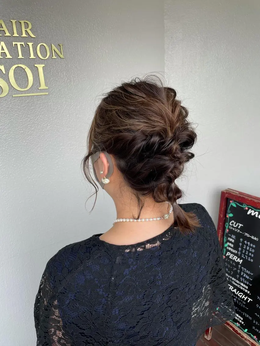 ヘアアレンジ 結婚式・ブライダル ボブ 神谷 涼のヘアスタイル
