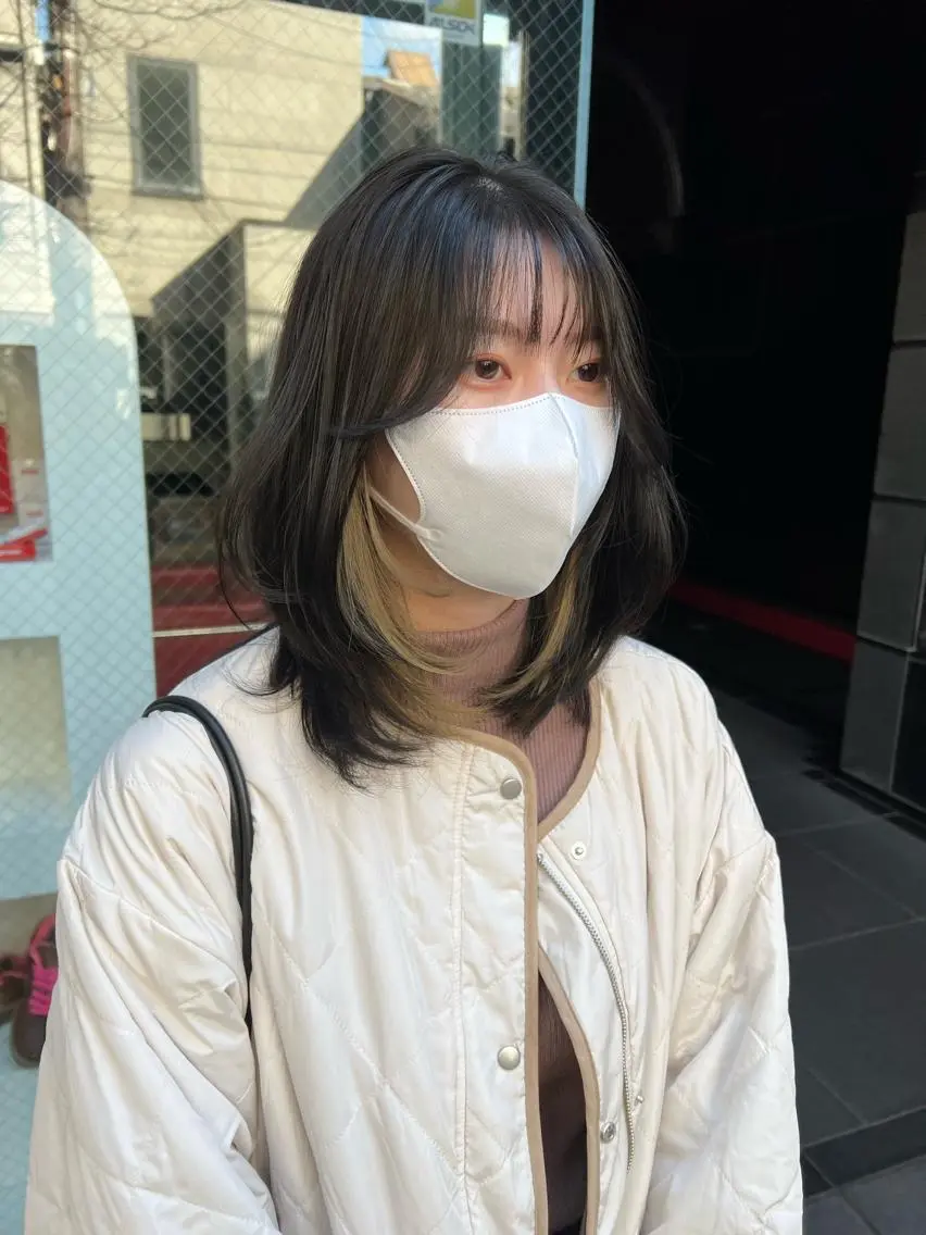 ミディアム カラー 吉ヶ別符 亮祐のヘアスタイル