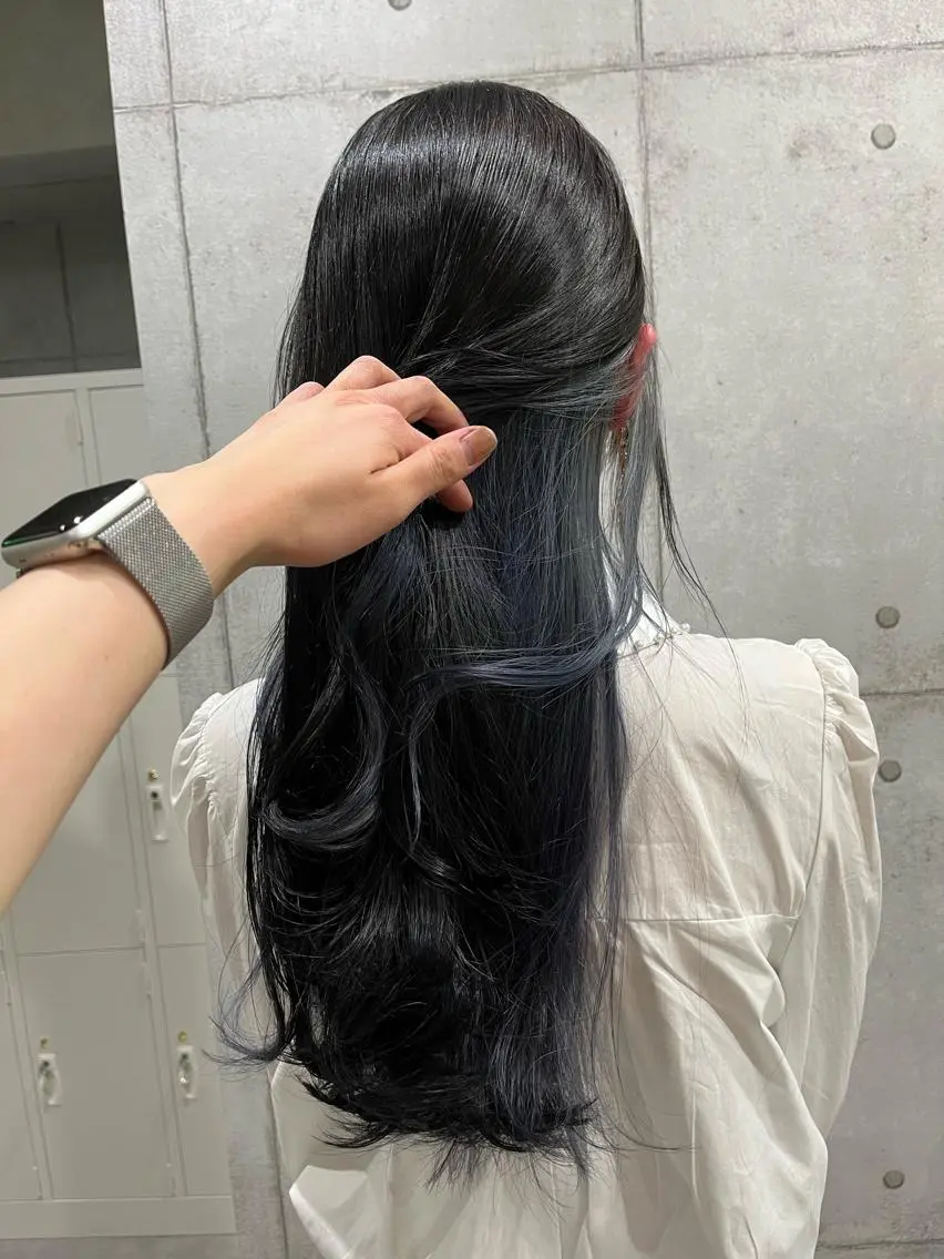 ロング カラー ヘアカラー トリートメント ヘアセット newi赤羽 HINATAのヘアスタイル