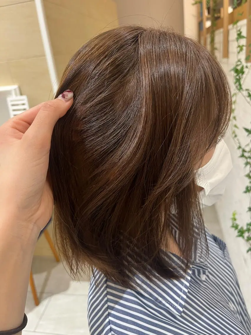 カラー ブリーチなしカラー 🥣髪質改善/はなえのヘアスタイル