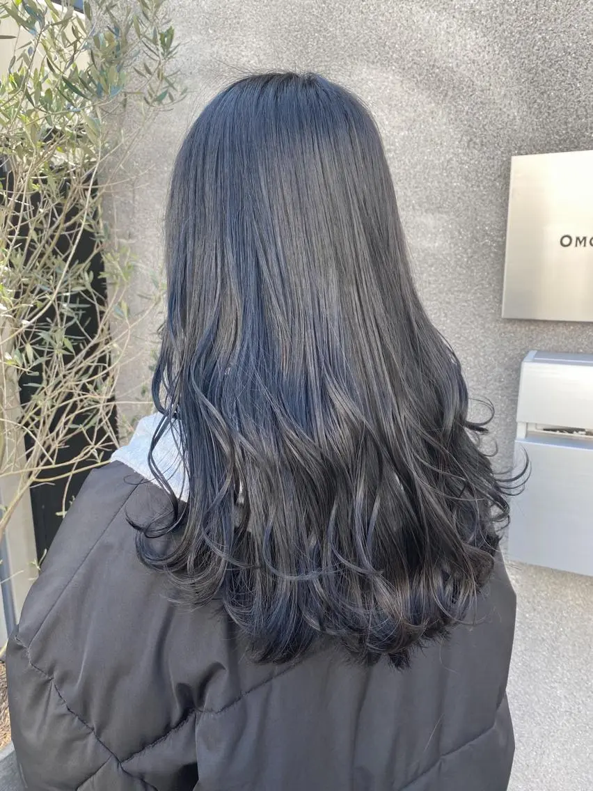 セミロング ヘアカラー トリートメント ヘッドスパ 透明感♡グレージュ ♡ミルクティー♡のヘアスタイル