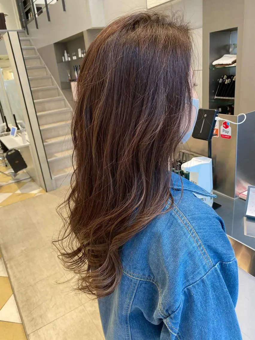 ロング カラー ハイライトカラー ハイライト 💜髪質改善美髪💜 星野清光のヘアスタイル