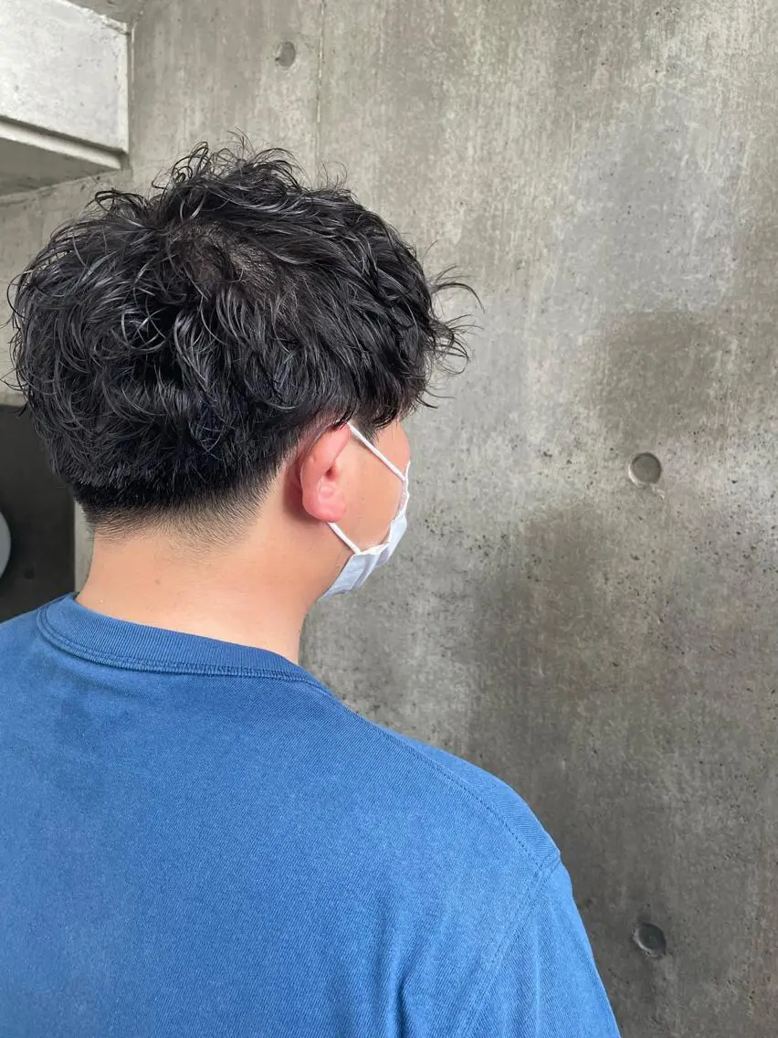 パーマ メンズ もりたみかこ 美容師お休み中のヘアスタイル