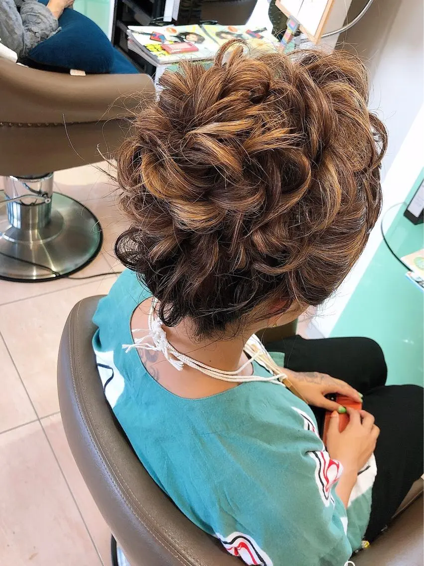 セミロング ヘアセット 松田 みのりのヘアスタイル