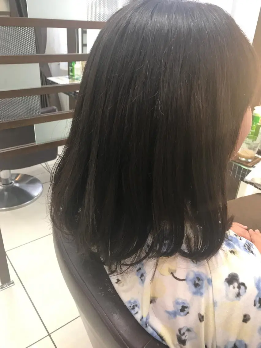 ミディアム カラー 馴染ませNo.1🧃 エクステ・アレンジのヘアスタイル