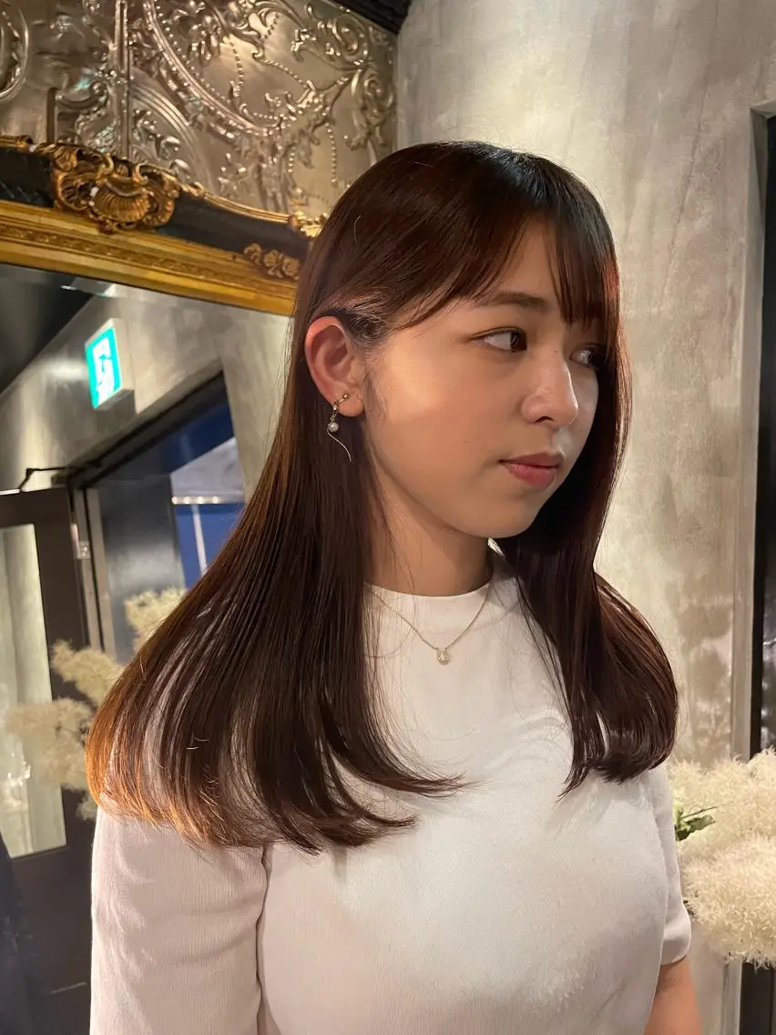 ロング カラー パーマ ヘアアレンジ カット トリートメント くびれレイヤー/艶 カラー　MADOKAのヘアスタイル