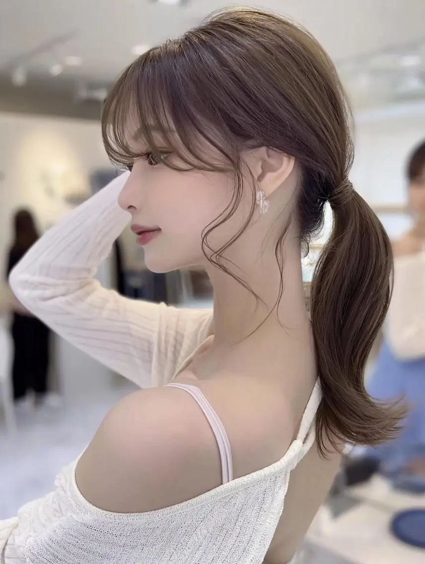 セミロング くびれヘア 顔周りカット 韓国風ヘア レイヤーカット カット 髪質改善/レイヤー/ 佐藤　舞🌷🫧のヘアスタイル