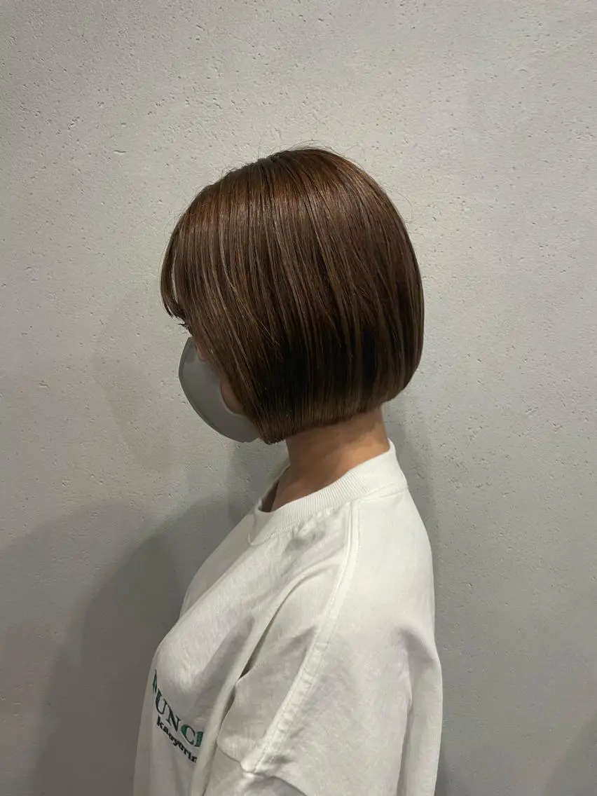 ショート カラー ボブ 吉田一輝 外国人パーマのヘアスタイル