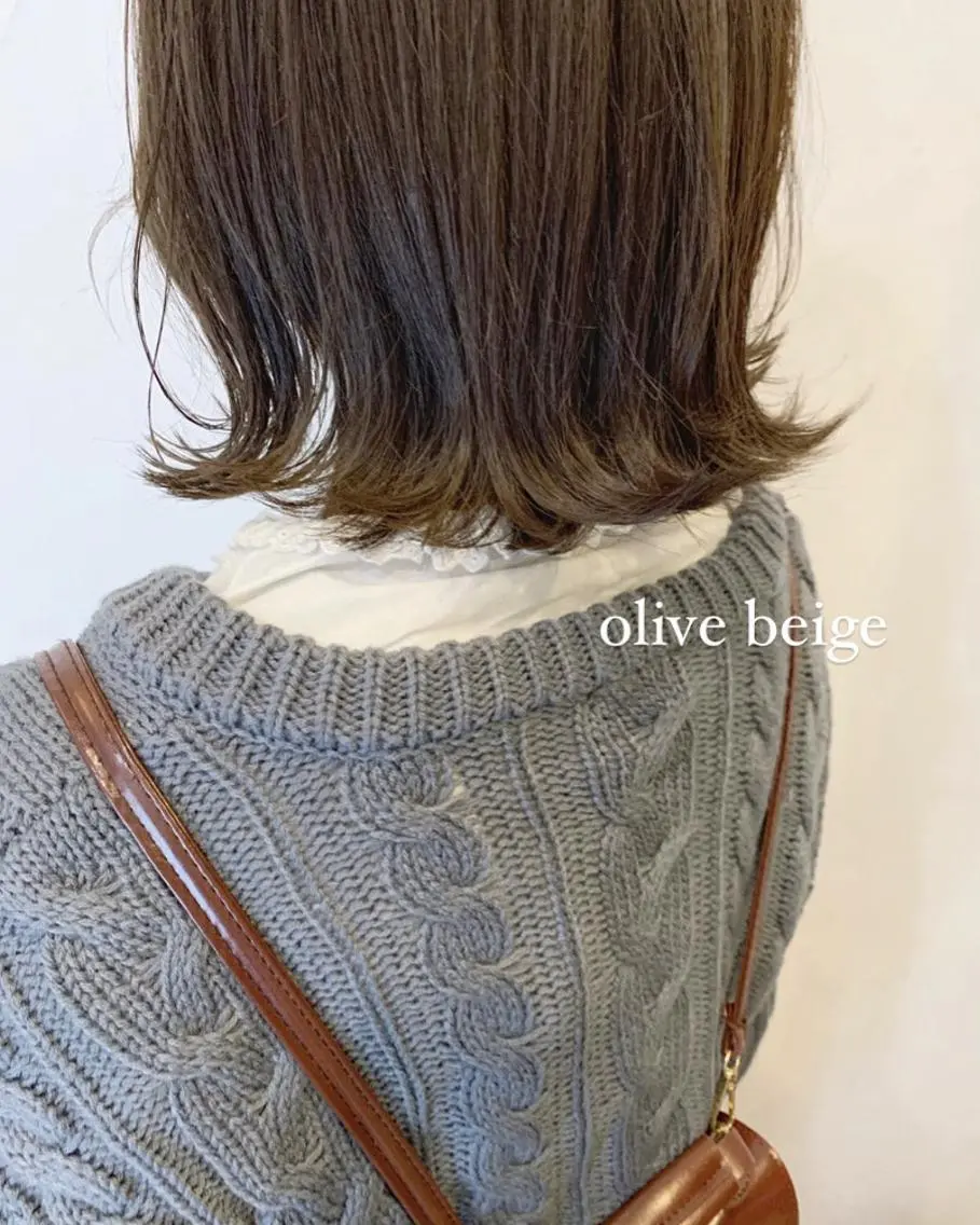 ミディアム カラー カット ヘアカラー トリートメント 似合わせカットカラー ♡佐藤捺美のヘアスタイル