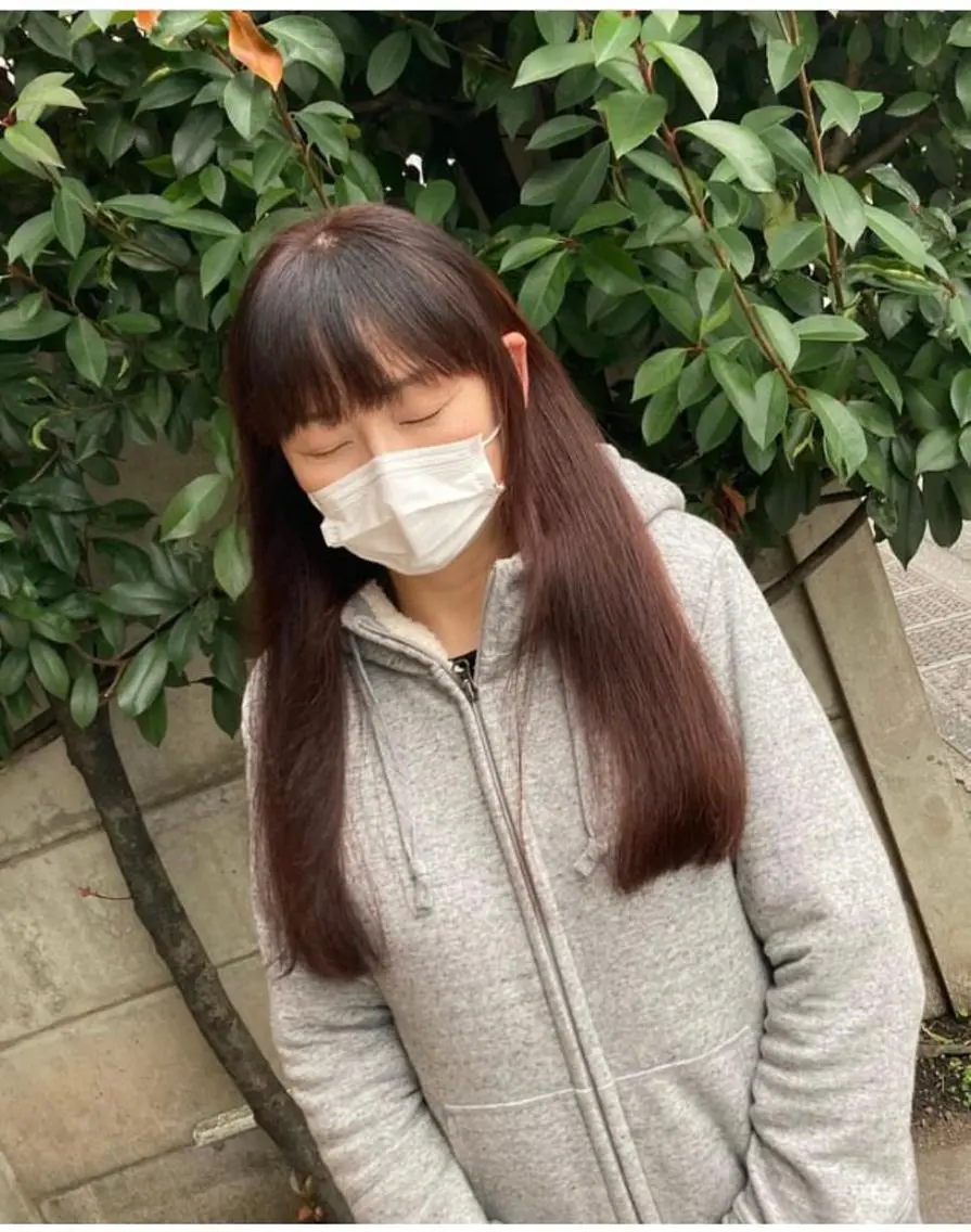ロング カラー 田牧 みゆきのヘアスタイル