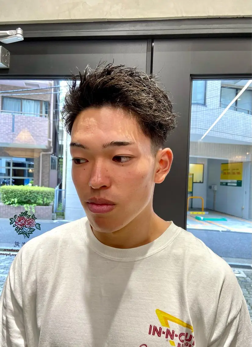 ショート パーマ メンズ カット パーマ 💈圧倒的メンズ特化 DAITO💈のヘアスタイル