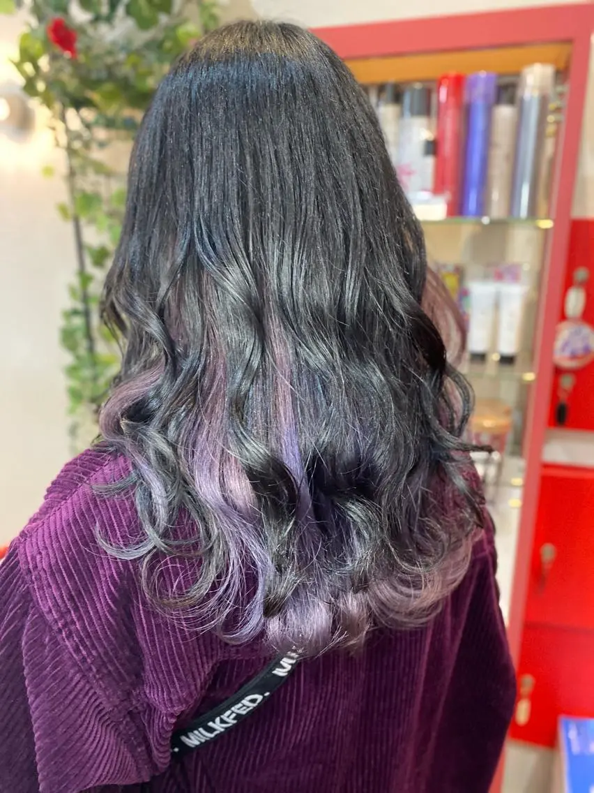 ミディアム ヘアカラー ゆぴ☾‪/推しカラー /ハイトーンのヘアスタイル
