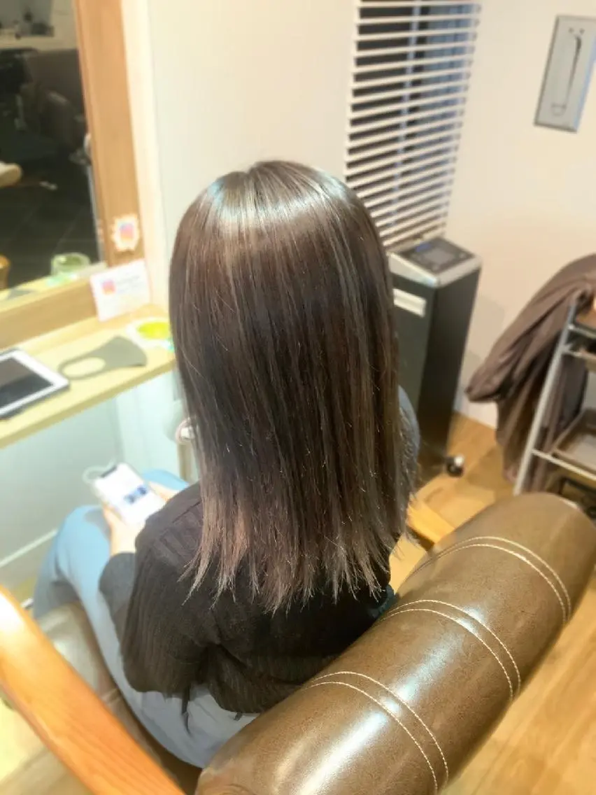 カラー バレイヤージュ ヘアカラー トリートメント 堀 望美のヘアスタイル