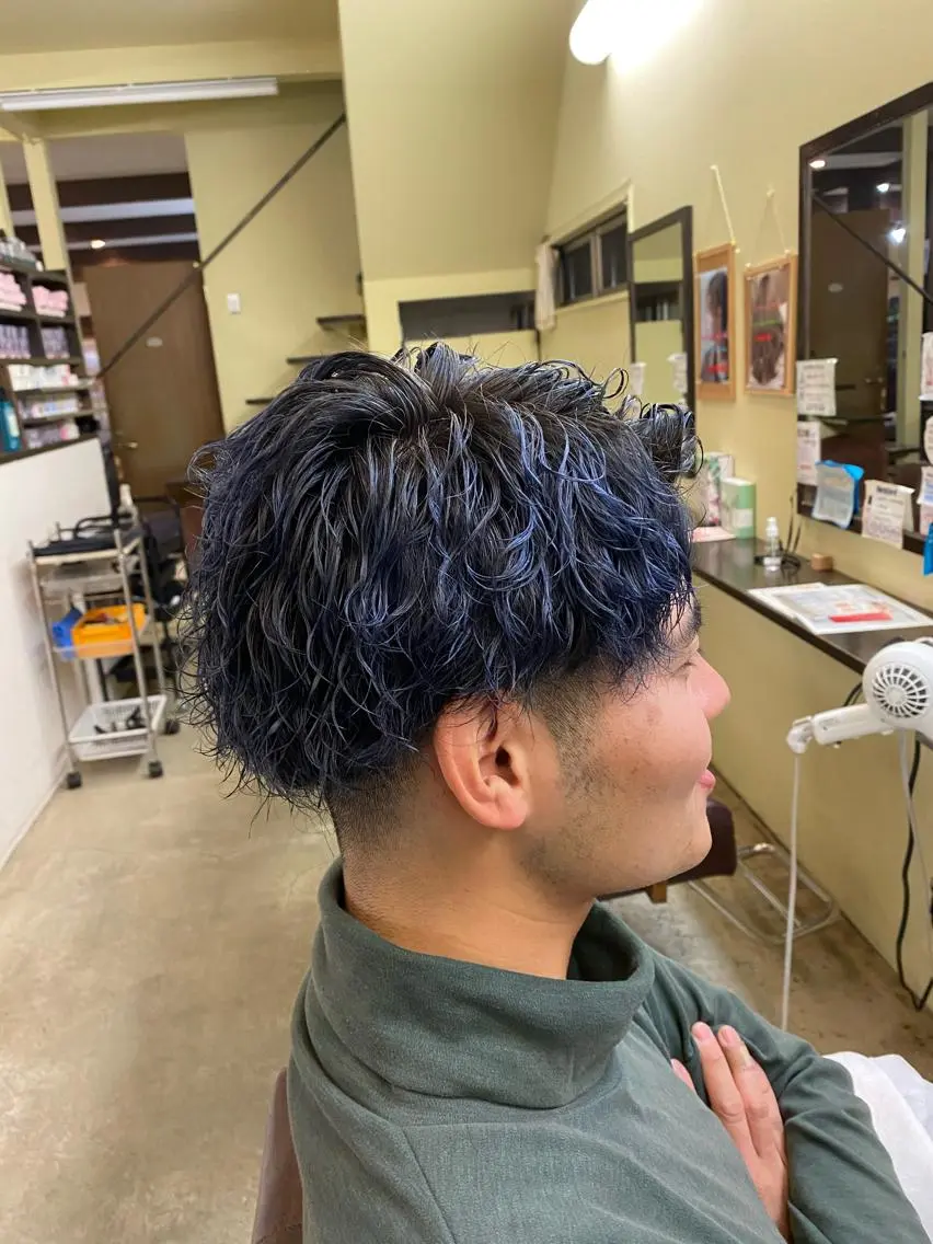 メンズ メンズパーマ 石川 信英のヘアスタイル
