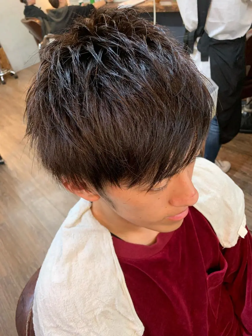 ショート カット ヘアカラー トリートメント ✨上村 潤平✨メンズヘア✨のヘアスタイル