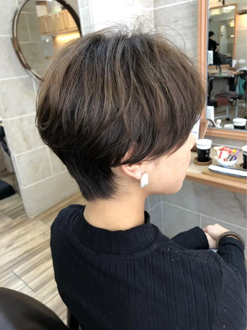 ショート カラー ショートヘア 平尾 拓也のヘアスタイル