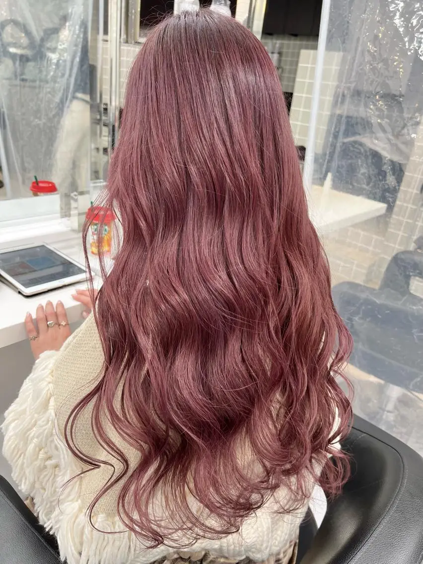 セミロング カラー パーマ ヘアアレンジ メンズ キッズ ネイル マツエク・マツパ アイブロウ 上品＆韓国風 🥀海心🥀のヘアスタイル